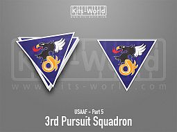 Kitsworld SAV Sticker - USAAF - 3rd Pursuit Squadron 